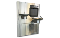 Halsey Taylor  - Bi-Level Refrigerated Drinking Fountain with HydroBoost Bottle Filler (HTHBWF-OVLSER-I)