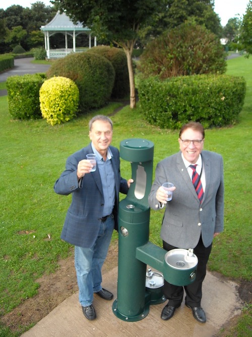 Councillors with the new MIW Halsey Taylor Water Fountain
