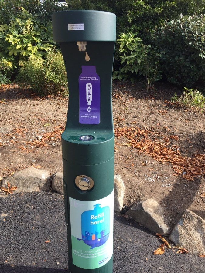 #OneLess branded bottle filler.