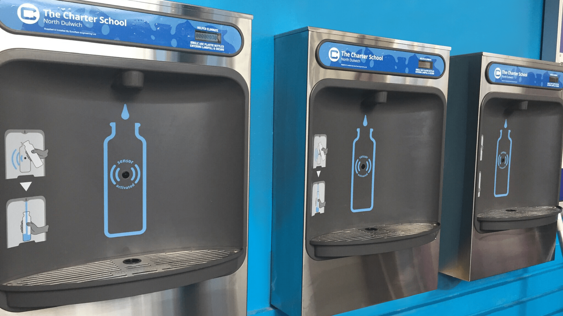 Newly Installed Bottle Filling Stations For Students