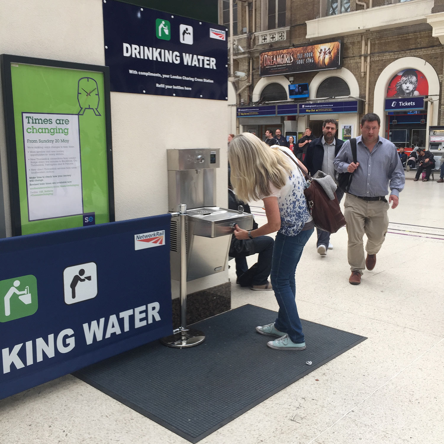 Stations finally get water fountains to tackle plastic bottle waste