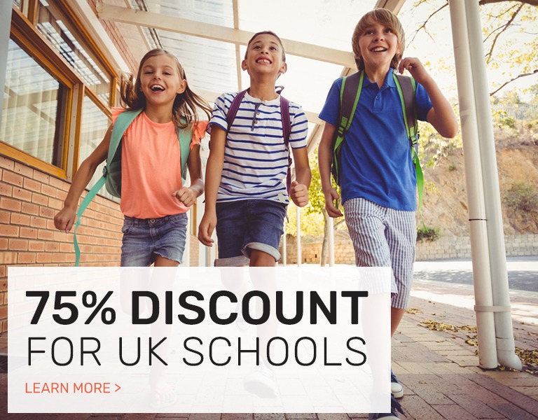 75% discount for UK schools