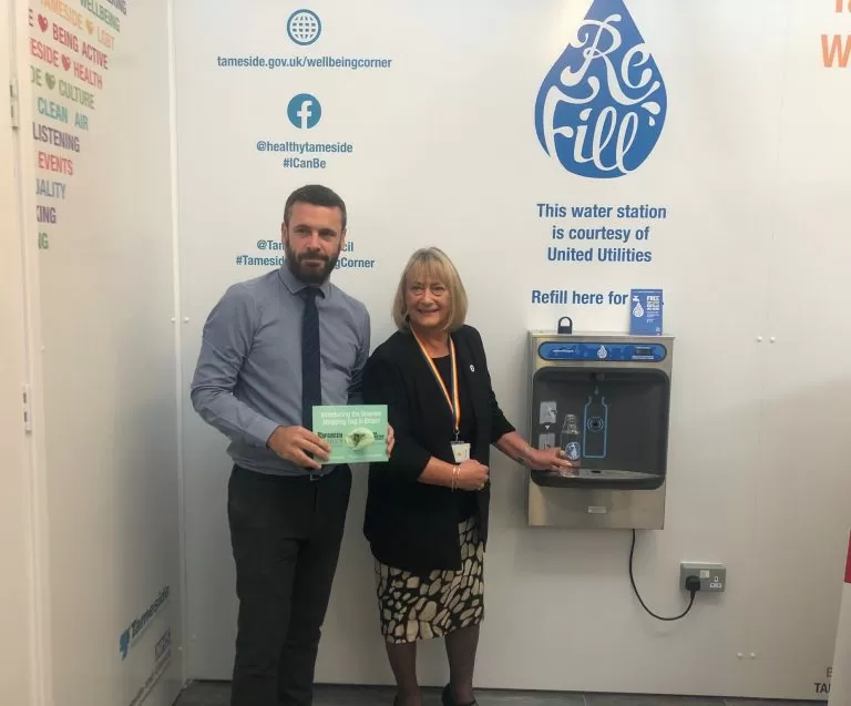 Tameside Wellbeing Corner Welcomes a New Water Refill Station