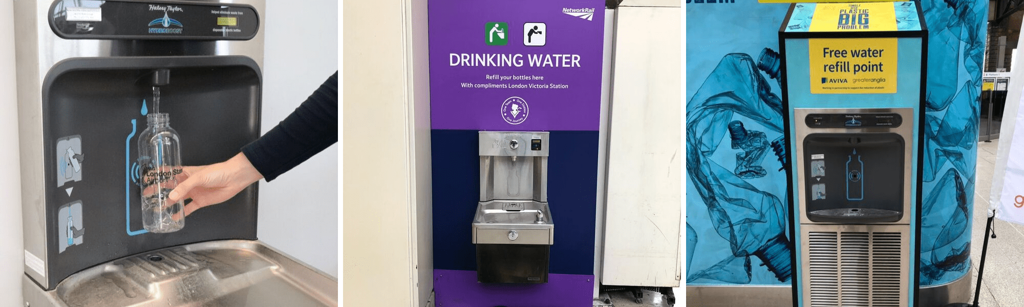 Wheelchair Accessible Bottle Refill Stations in Train Stations and Airports