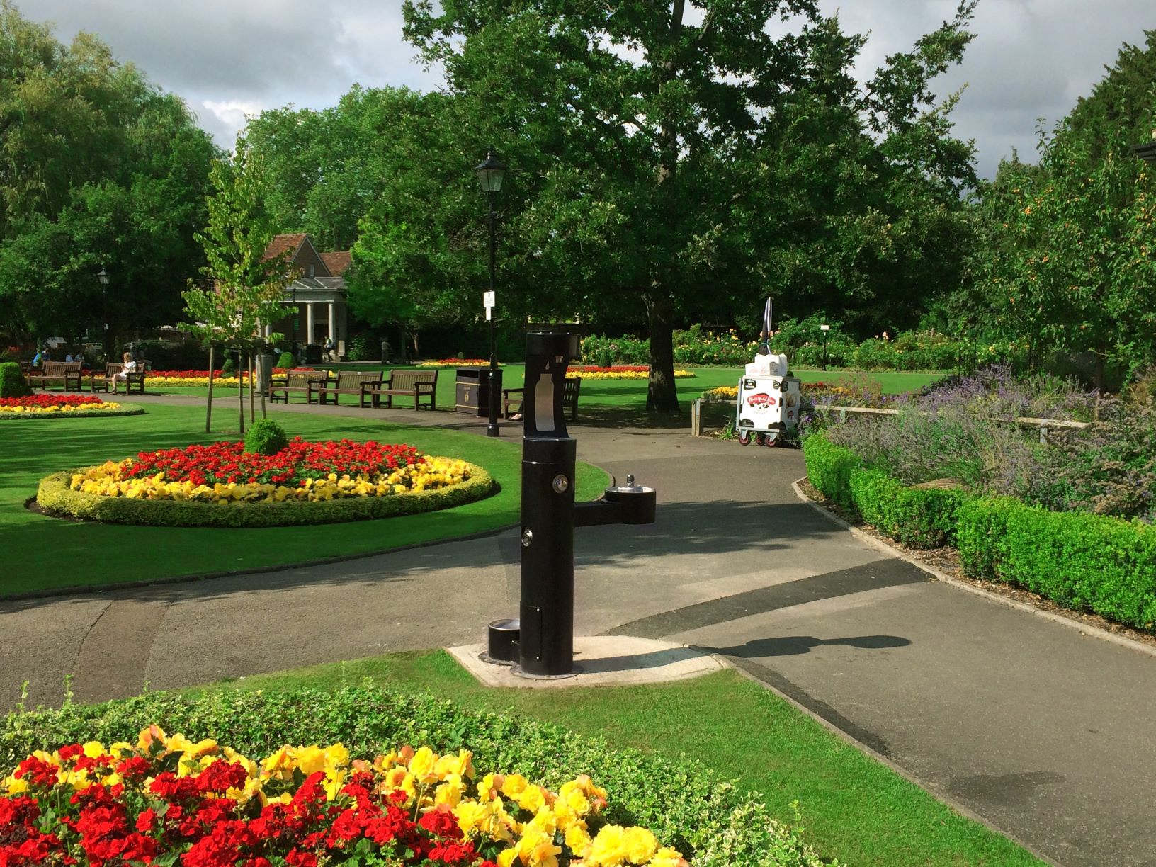 Vandal Resistant Drinking Fountain In Abbey Gardens Winchester