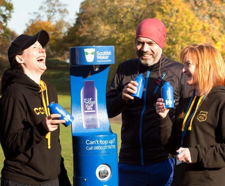 Top Up in the Park – Scottish Water and MIW Bring a Bottle Filler to Falkirk Callendar