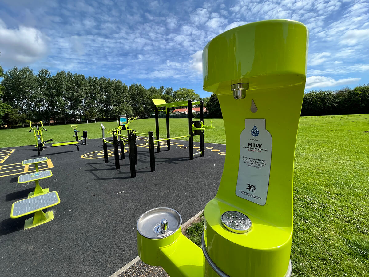 Elkay LK4420BF1UDB - ezH2O Outdoor Bottle Filling Station at Baysgarth Park