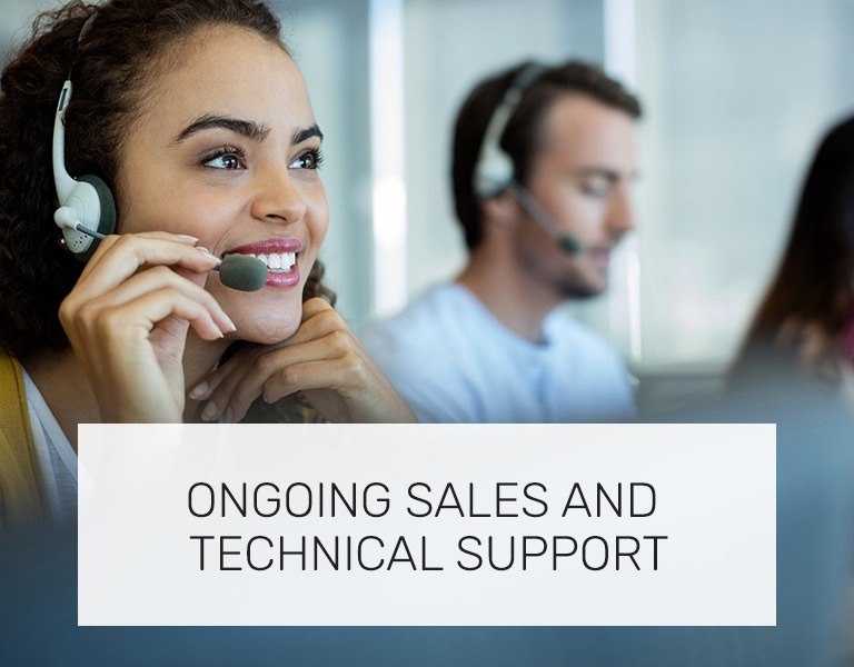 Ongoing sales and technical support